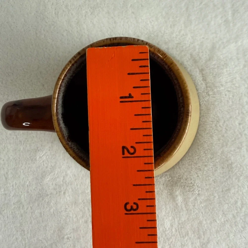Vintage Brown Drip Glaze No Spill‎ Travel Wide Bottom Ceramic Pottery Coffee Mug